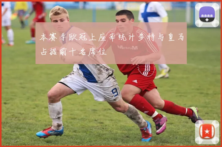 本赛季欧冠上座率统计多特与皇马占据前十名席位